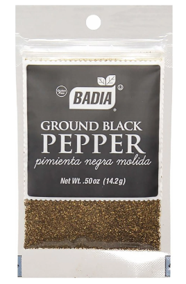 PIMIENTA NEGRA MOLIDA BADIA 14 G