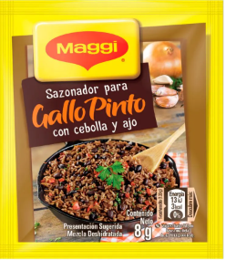 CONSOME GALLO PINTO SOBRE MAGGI