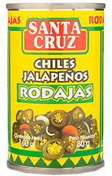 [796500000588] CHILE JALAPEÑO RODAJAS SANTA CRUZ 160G