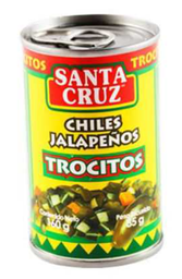 [796500000595] CHILE JALAPEÑO TROCITOS SANTA CRUZ 160G